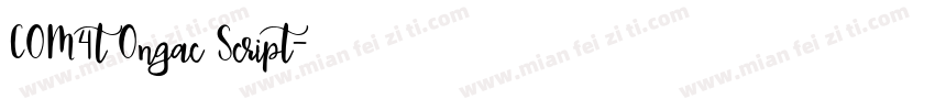 COM4t Ongac Script字体转换